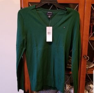 NWT- Tommy Hilfiger Hunter Green Ivy Sweater